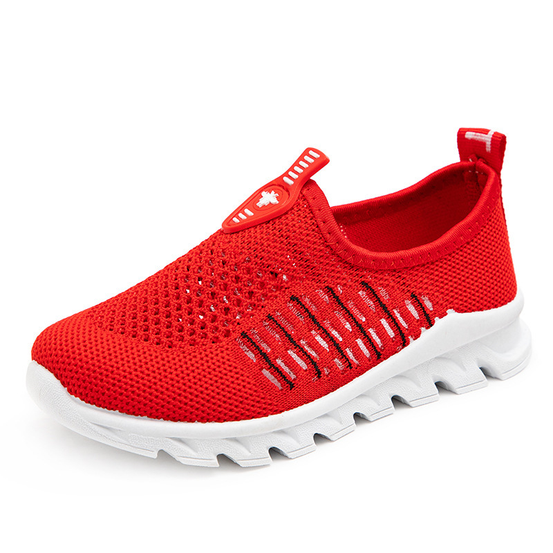 Solid Summer 2024 New Children Soft Sole Running Student Breathable Sports Shoes Free Shipping Lhshoe