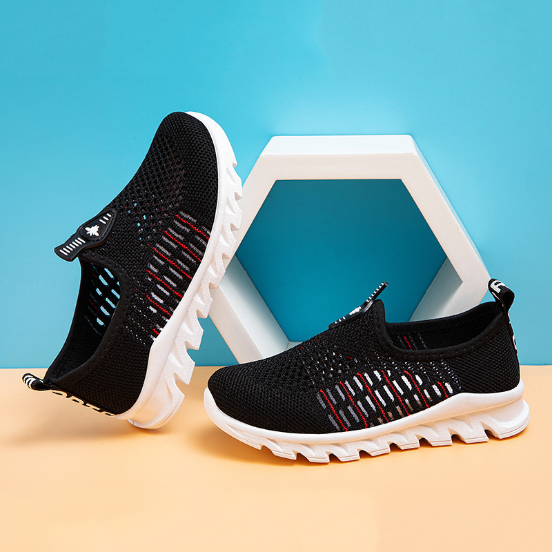 Solid Summer 2024 New Children Soft Sole Running Student Breathable Sports Shoes Free Shipping Lhshoe