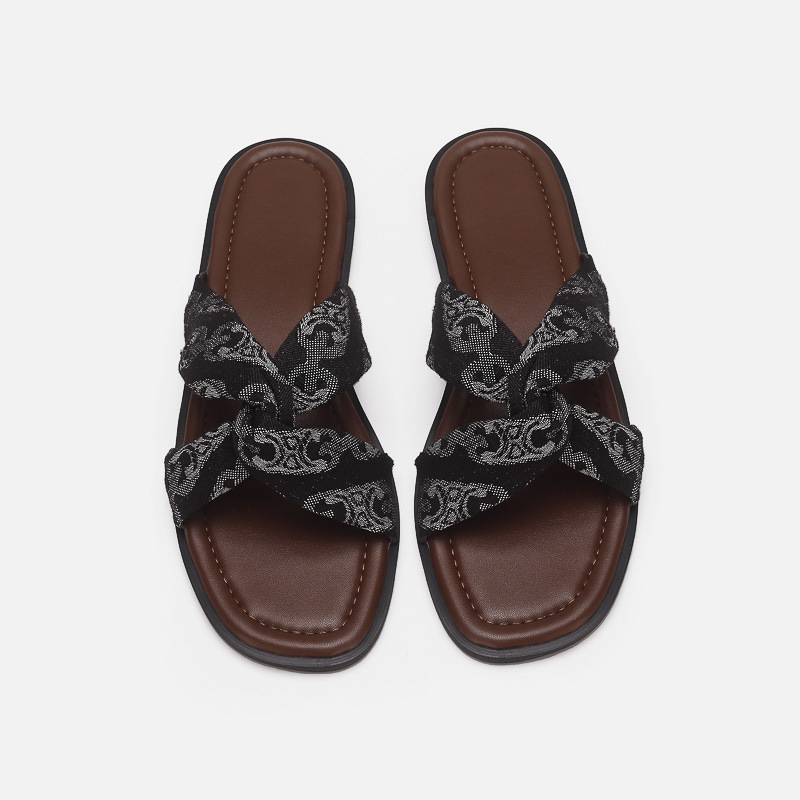 Summer Flip-ps Minimalist Pleated Slippers hot Multi-Color Sandals Women Beach Vacation Slipper