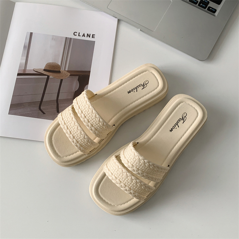 Fashion Flat Heel Slipper Summer Sandal Woman Shoes Outdoor Flip Flops Beach Sandales