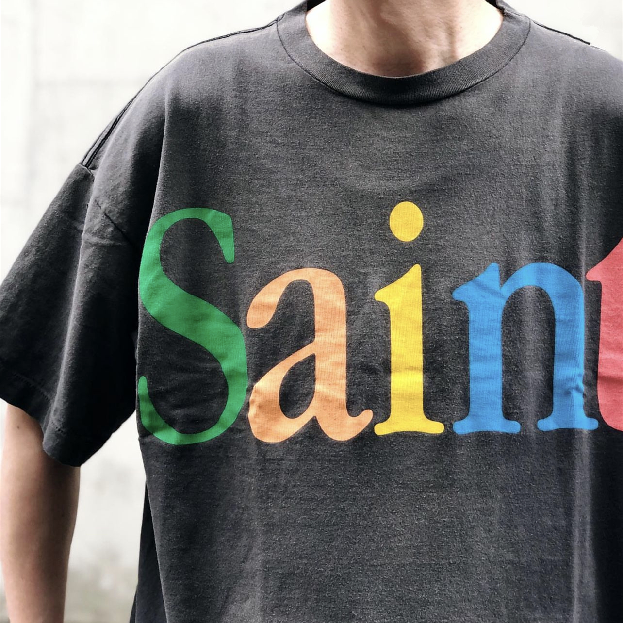 T-shirt Men Women Streetwear Vintage Print Loose Tee Tops T Shirt