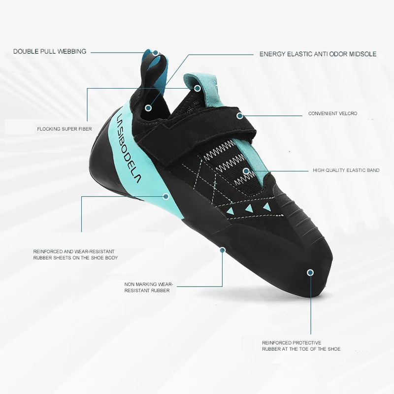 Professional Mens womens Rock Climbing shoes indoor outdoor climbing shoes beginners Rock Climbing bouldering training shoes 240607