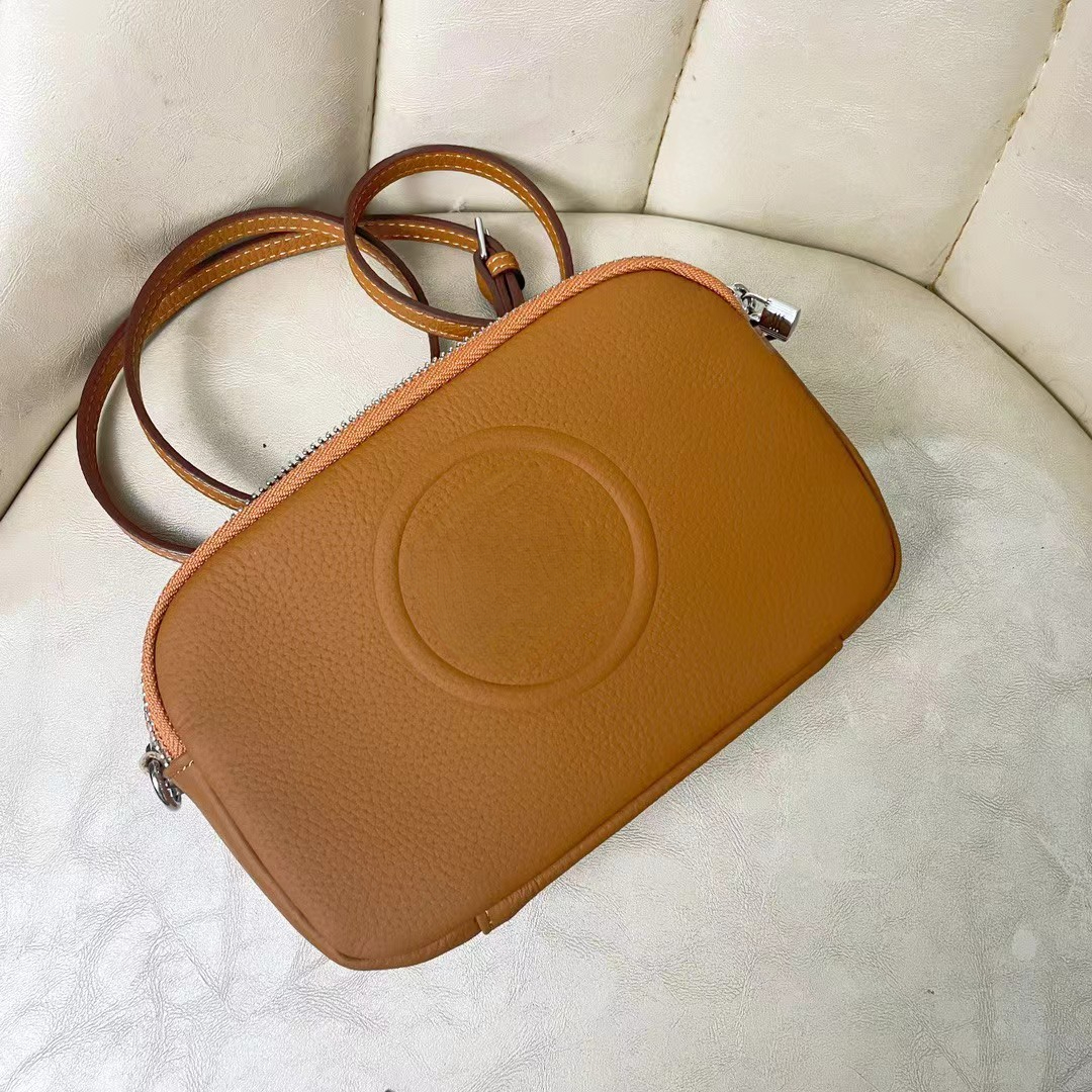 100% Real Cow Leather Cross Body Camera Bags Girl Silk'in Barenia Cute Shoulder Bag Purses And Handbags With Two Pockets Large Capacity Designer New Messenger Bag 2765
