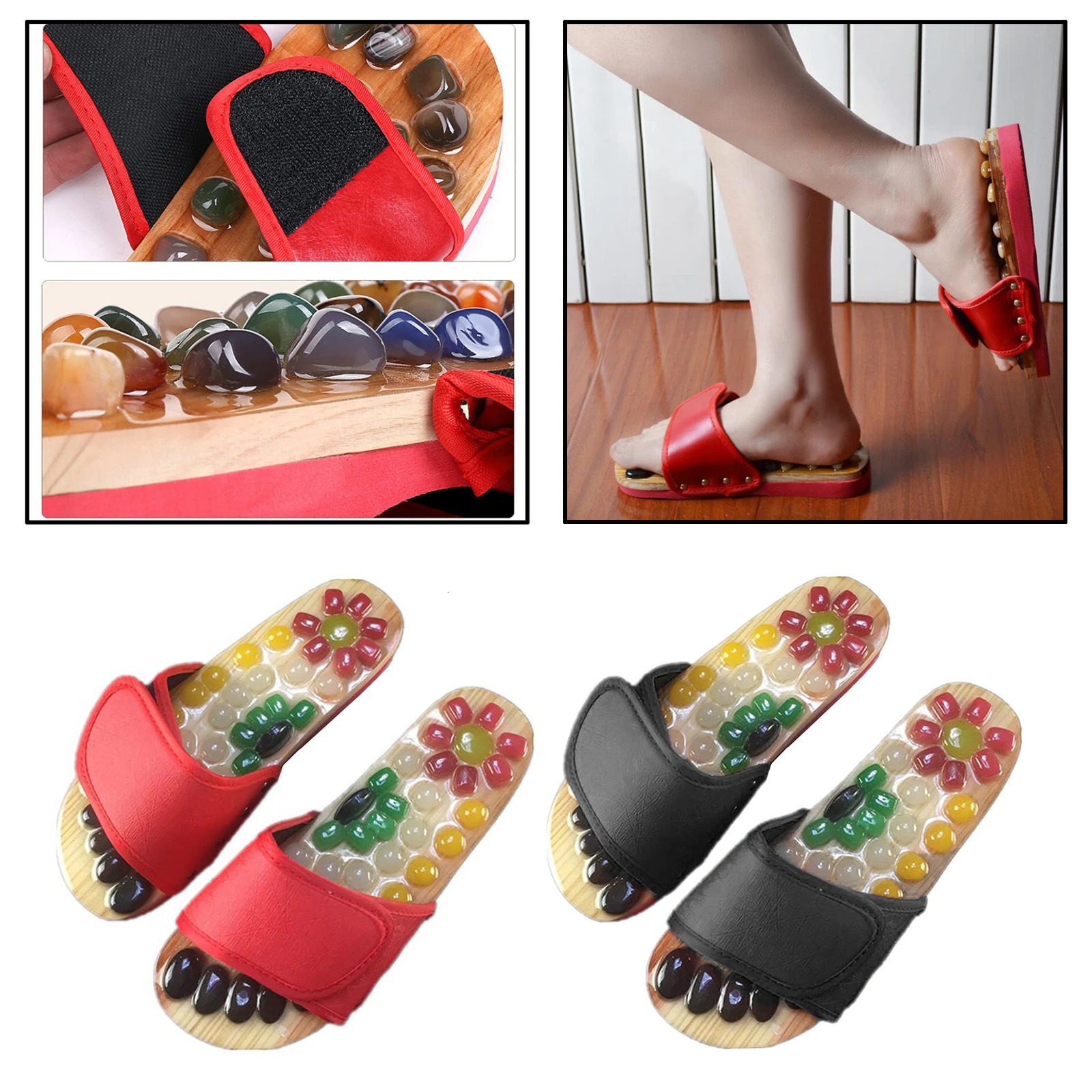 Reflexology Sandals Foot Massager Slipper Acupressure Foot Acupuncture Shoes Relaxation Tools Gifts for Men Women Elderly 240607 - view 5