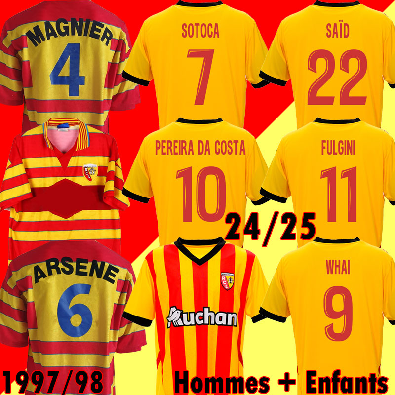 24 25 maillot RC Lens soccer jerseys special FRANKOWSKI SOTOCA FULGINI Said 2024 2025 PEREIRA DA COSTA NZOLA Football kids 97 98 Retro SIKORA ARSENE MAGNIER Kits