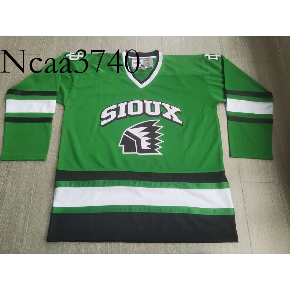 N374 Hockey jerseys Physical photos ND Fighting Sioux green black WHITE Men Youth Women High School Size S-6XL or any name and number jersey
