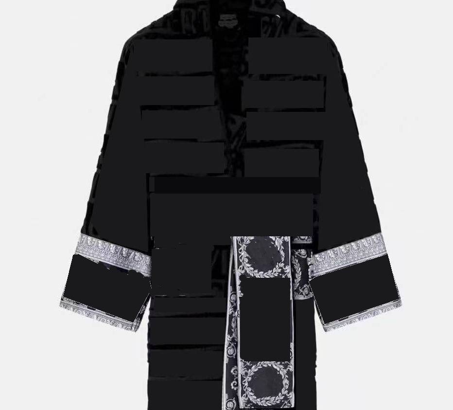 Mens Womens Home Robes 10a Shawl Collar Cotton Soft Fluffy Sleepwear Designer thick Vintage Bathrobe Pamas Unisex Lovers Dressing Gown Nightwear2024