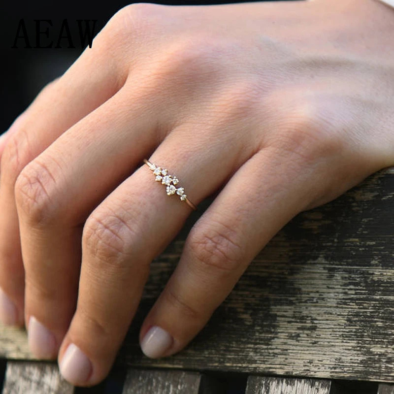 Trendy 14k White Gold Classical Twist Rope CVD HPHT Lab Grown Diamond Finger Ring for Women Fashion Wedding Gift Rings 240530