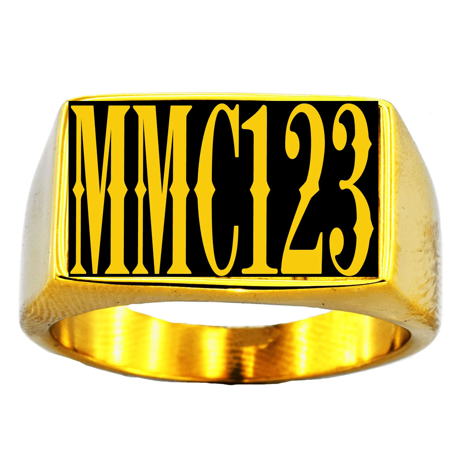 Memorial 6 Letters Monogram Ring Customized Initials Ring Personalized Gift 240530