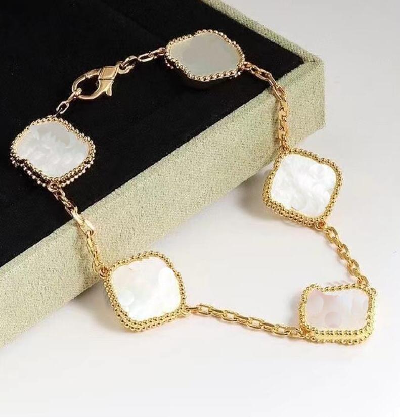 luxury jewlery designer bracelet for women four leaf clover bracelet designer jewelry woman designer gold charm bracelet bracelets