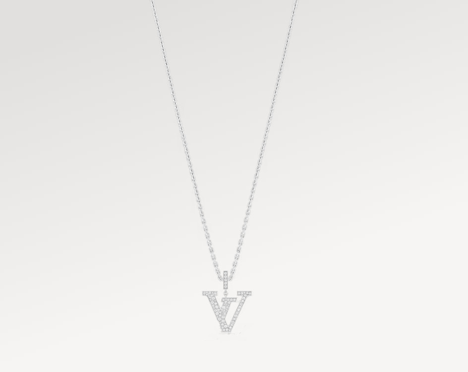 With BOX Designer Brand Pendant Necklaces Silver Plated Necklace for women men trendy jewlery fashion necklaces big letter design