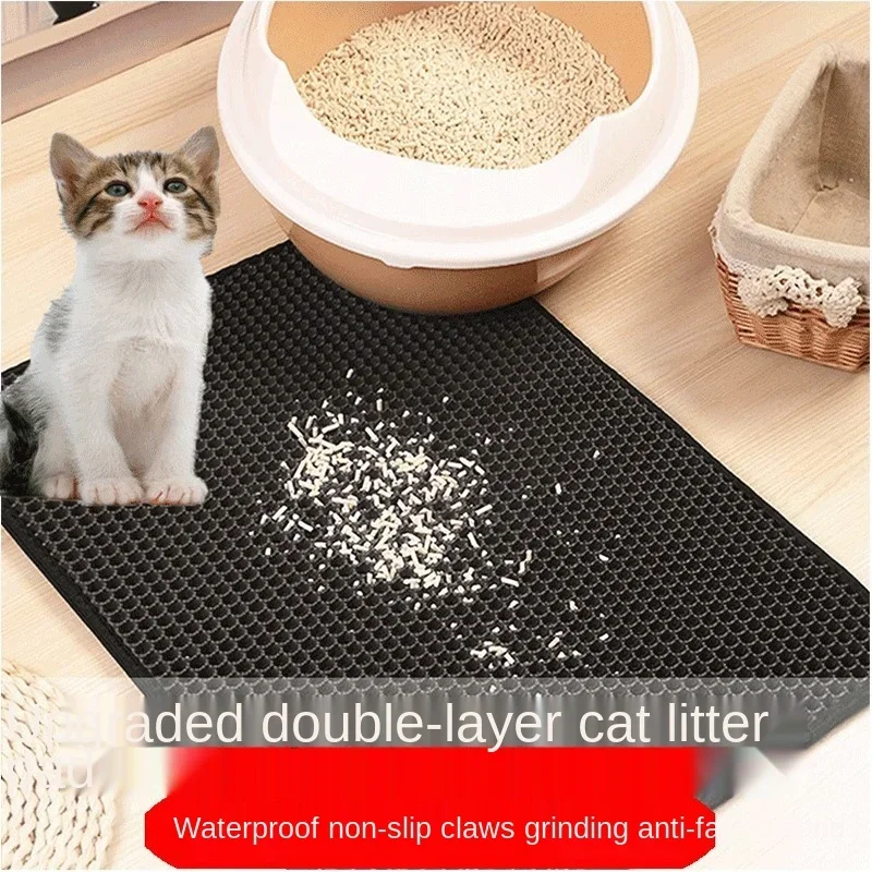 Double Layer EVA Cat Litter Mat - Waterproond Non-Slip 2024 Design
