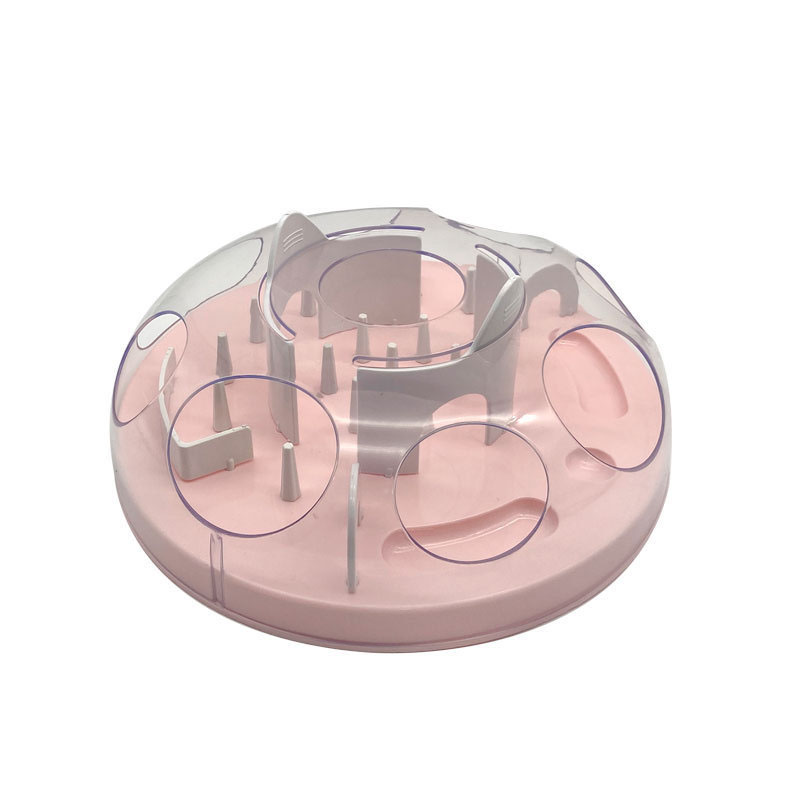 Pet Cat Toy Anti-Choking Maze Training Puzzle Slow Food Bowl Toy