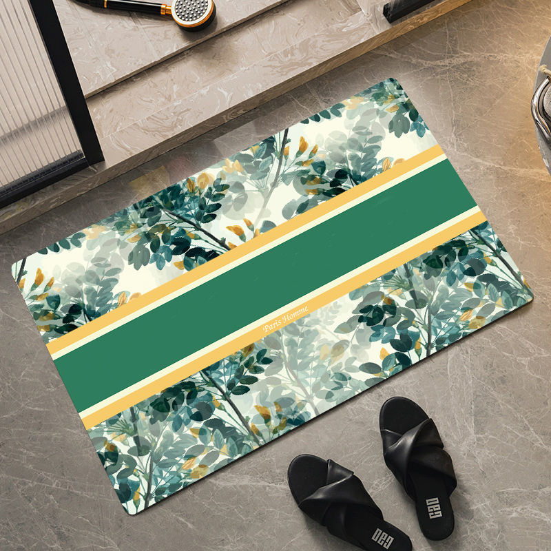 Fashion Fancy Carpets Designer Rug Round Brand Footcloth Bathroom Non Slip Rugs Letter Room Decor Water Absorption Bath Mat