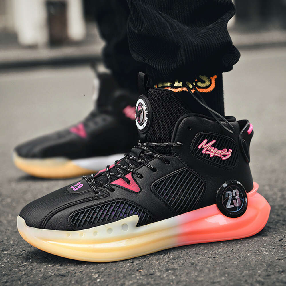 Fashion trend high top boots man comfortable sport basketball shoes