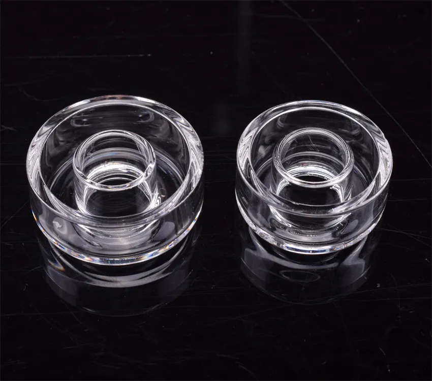 Hybird Titanium nail replacement 100% Real Quartz Dish High quality Quartz Dishes for Dnail Oil Rig Enail Bongs Replaceable Quartz Dish LL