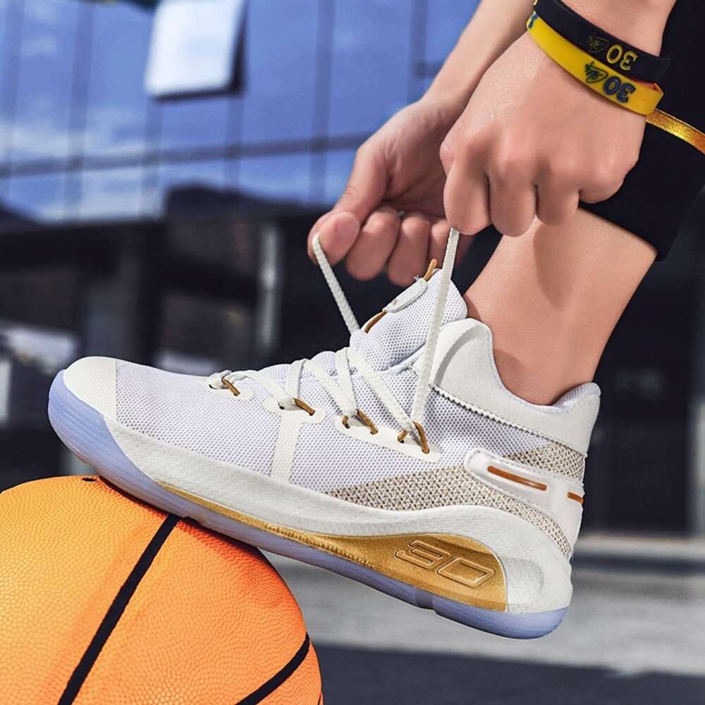 Sneakers Non-slip Wear-resistant High-top Couple Breathable Men's Basketball Shoes