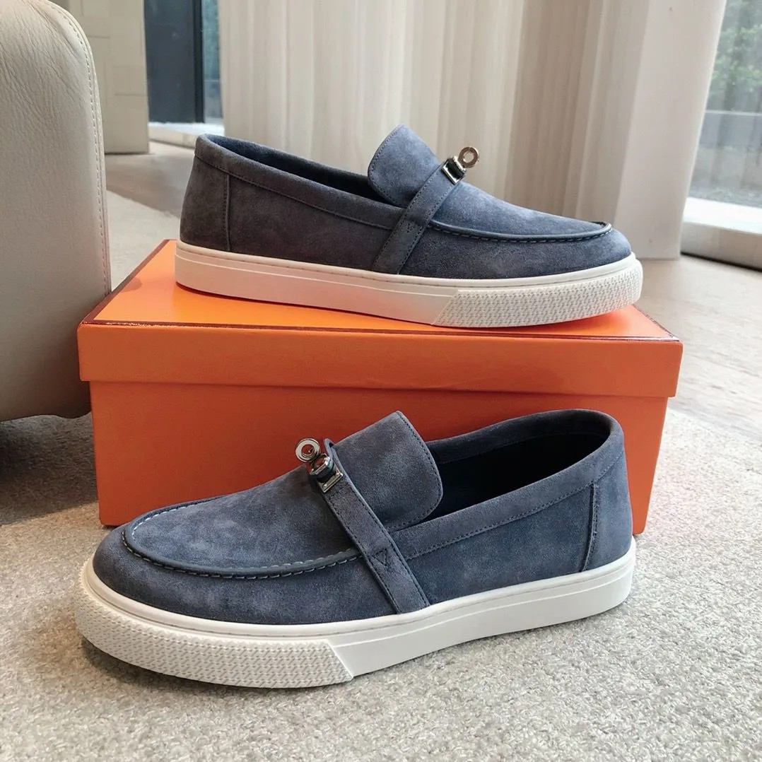 Top Luxury 24S/S Gentleman Game Slip-on Sneaker Shoes Palladium-plated buckle Loafers Walking Party Wedding Dress Business Daily Wear Moccasins