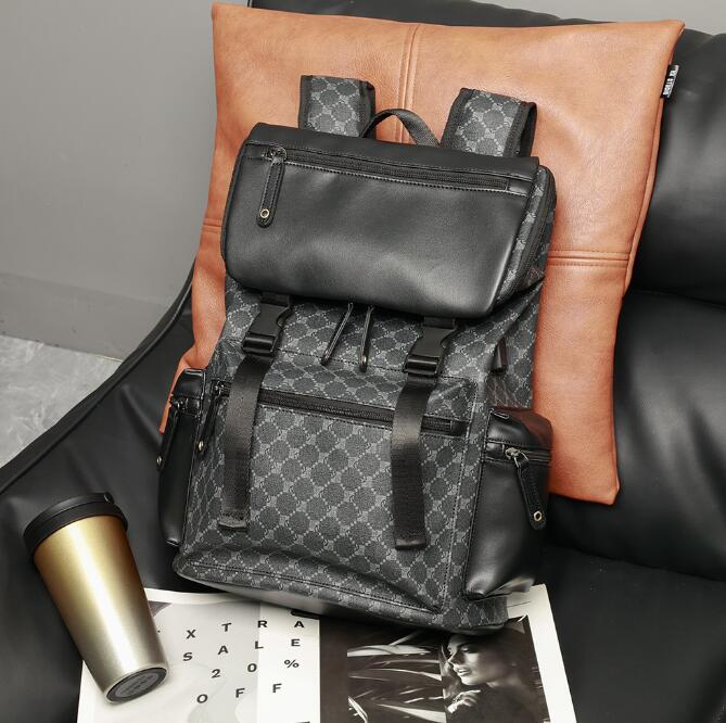 designer bag women fashion backpack Men travel back pack Classic Brown flower Black grid canvas parquet pu leather satchel man woman backpacks handbag