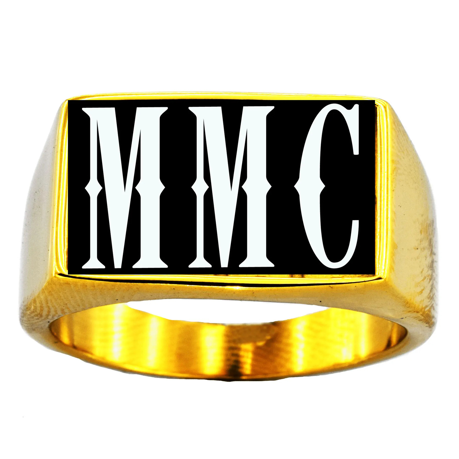Customized 3 Letters Name Ring Personalized Initials Ring Monogram Gift 240530