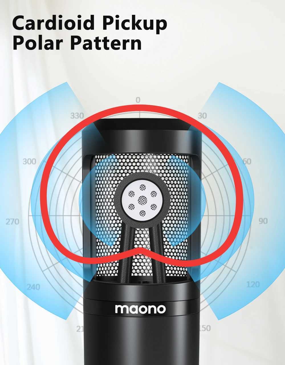 Microphones Maono PM360TR Condenser Microphone Podcast Microphone 3.5mm Mic for ComputerLaptopPhoneSound CardYouTubeGamingRecording S246110