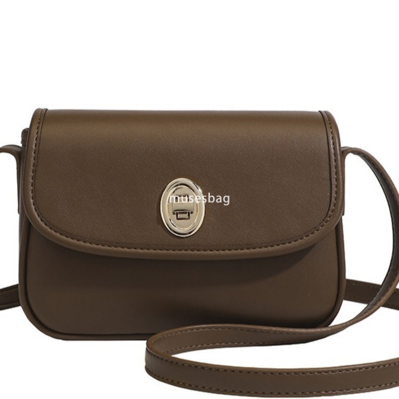 Soft leather niche design Emily saddle bag women's new retro texture versatile single shoulder crossbody bag designer bag