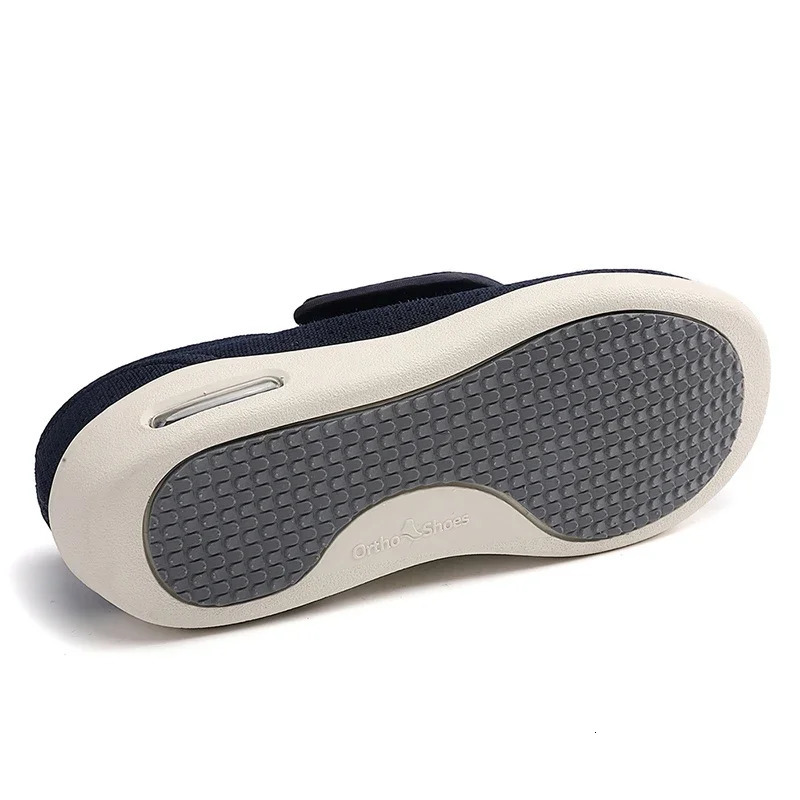 Men Orthopedics Wide Feet Swollen Walking Casual Shoes Thumb Eversion Adjusting Soft Comfortable Diabetic Man Shoes Big Size 240611