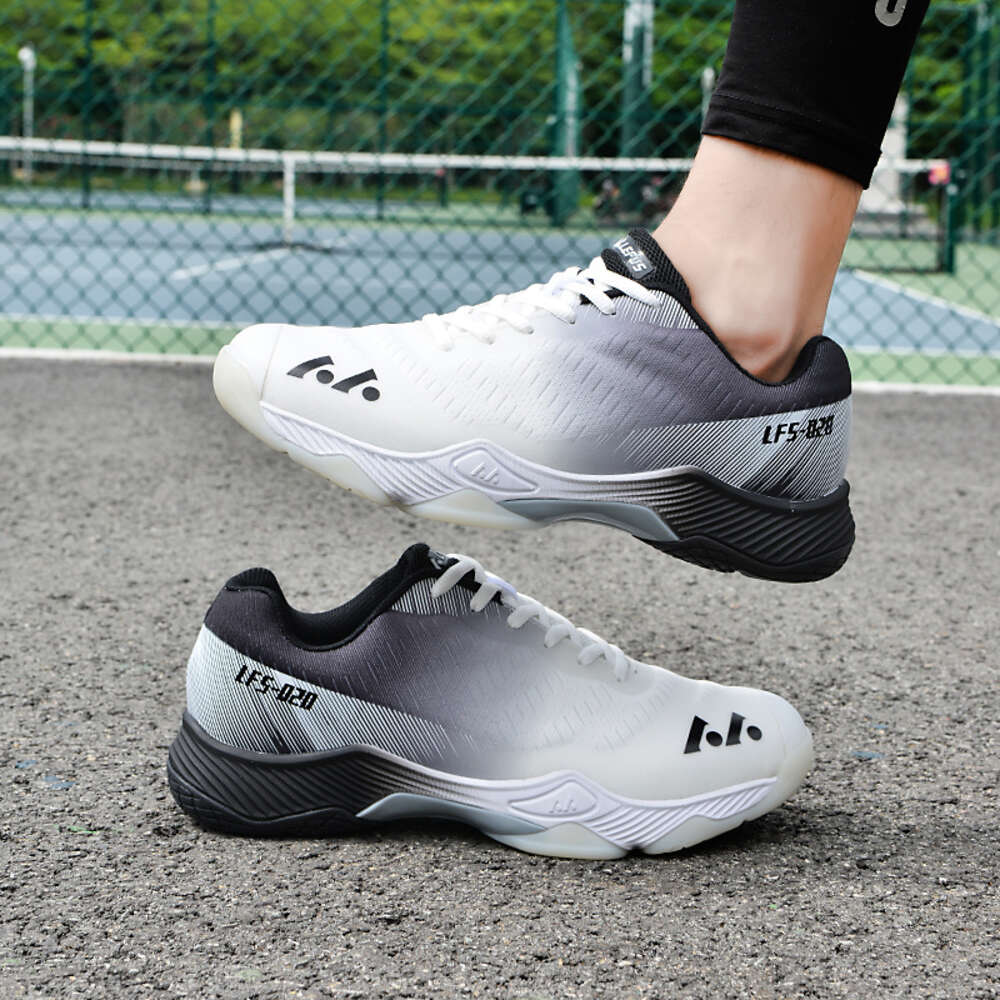new design microfiber leather upper men's and women's sports tennis breathable non slip badminton shoes