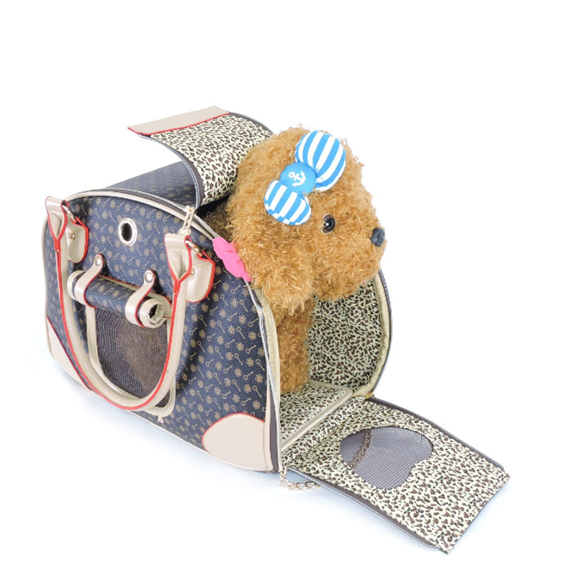 High quality unisex pet for both men and women go out for cats and dogs take out portable bags dog backpacks VIP Teddy PU travel bags suitcases backpa