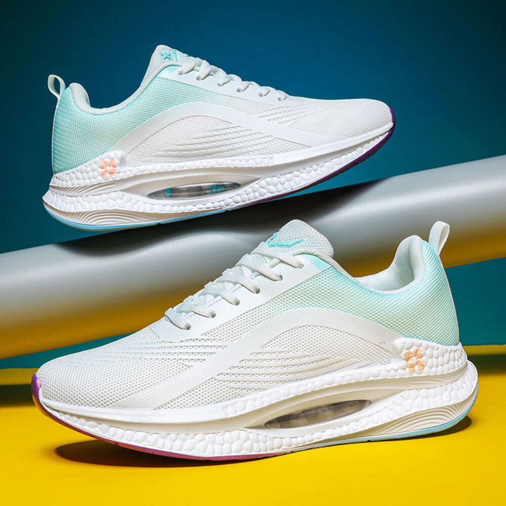 Factory wholesale shock absorption Air cushion sports walking breathable Lightweight mesh running shoes for man women