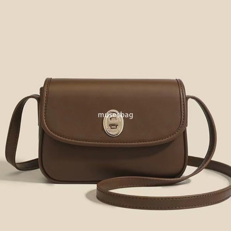 Soft leather niche design Emily saddle bag women's new retro texture versatile single shoulder crossbody bag designer bag