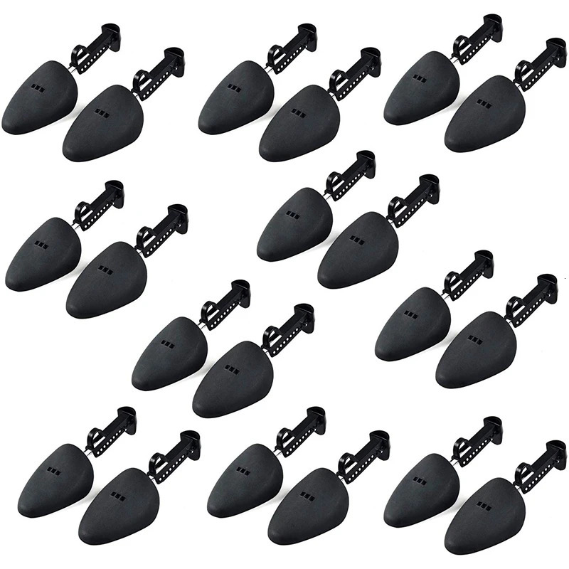 10 Pair Durable Form Plastic Shoe Tree Practical Boot Stretcher Black 240607
