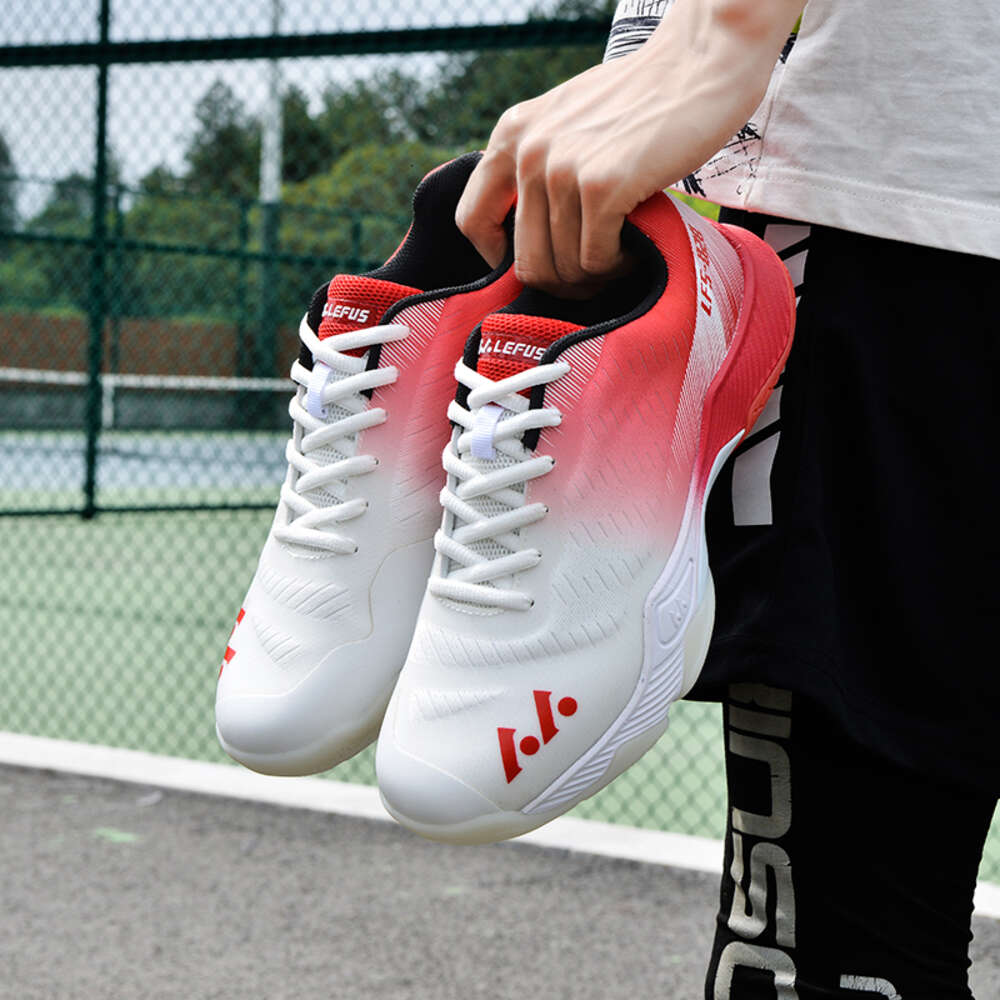 new design microfiber leather upper men's and women's sports tennis breathable non slip badminton shoes