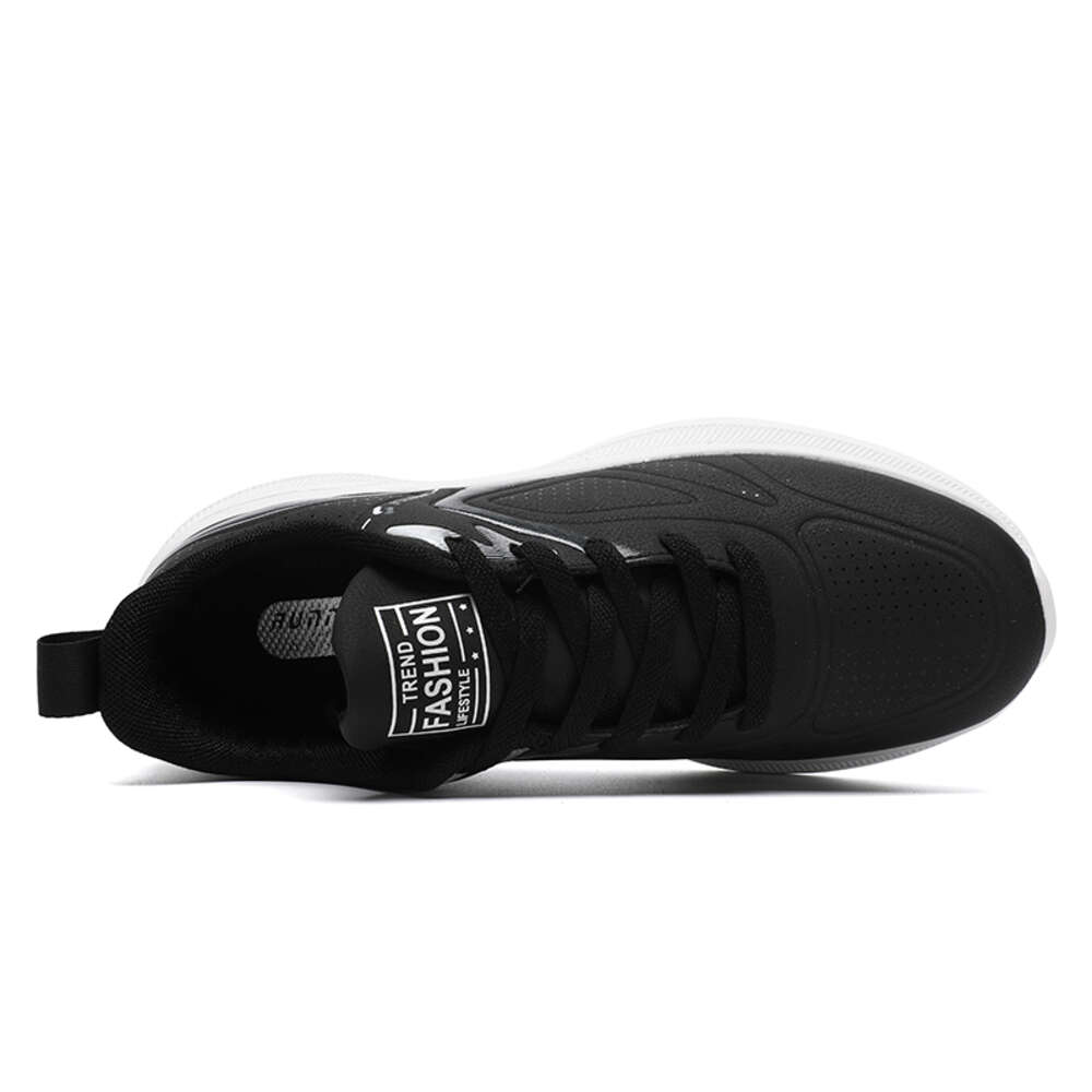 Factory wholesale high quality Autumn and winter Leather cushion breathable Lightweight sports running shoes