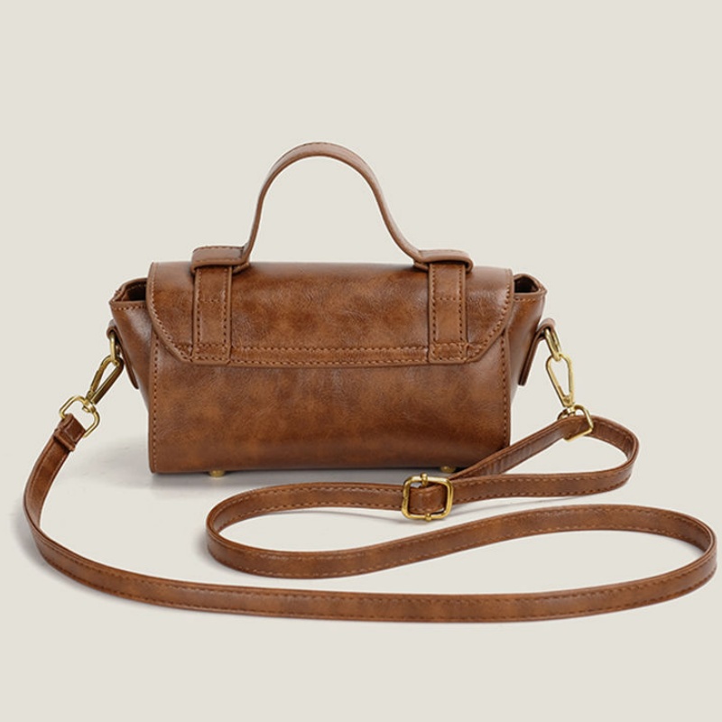 Fashionable retro cylindrical bag for women's new trendy and trendy style niche high-end texture versatile single shoulder crossbody Cambridge ba