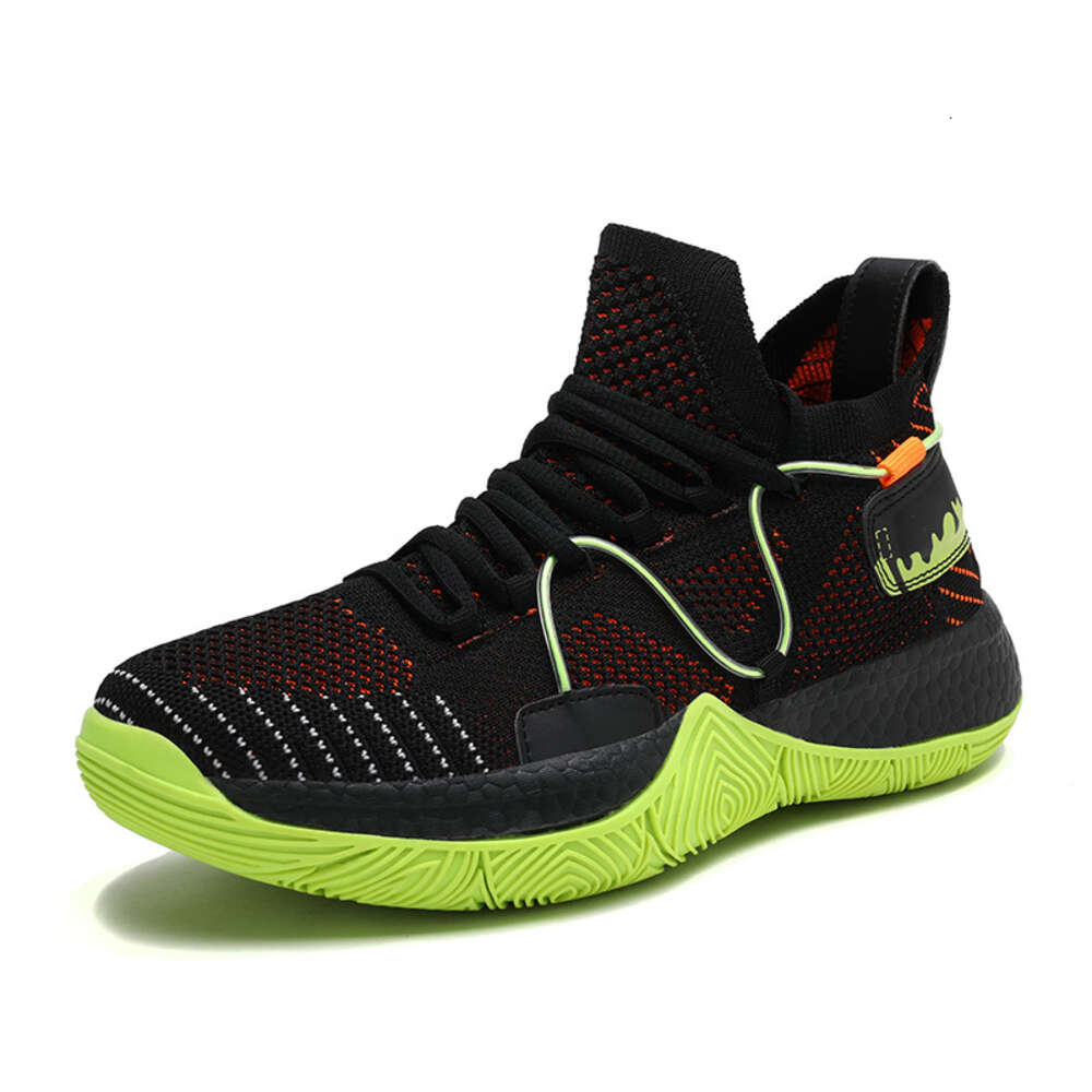 new arrived high-top wear-resistant non-slip contrast color lace-up basketball sneaker Shoes