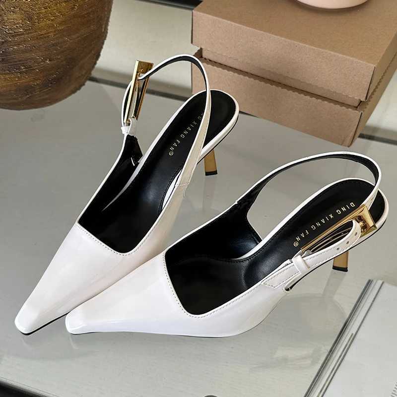 2024 Sandals Dress Women Pumps Spring Fashion Pointed Toe Sgbac Female Footwear Summer Ladies Shallow Shoes High He