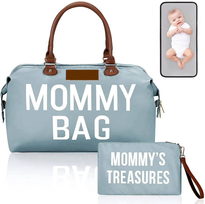 New Arrival Totes Bag for Moms on the Go - Large Capacity Baby Diaper Bag with Bottle Warmer and Portable Changing Pad