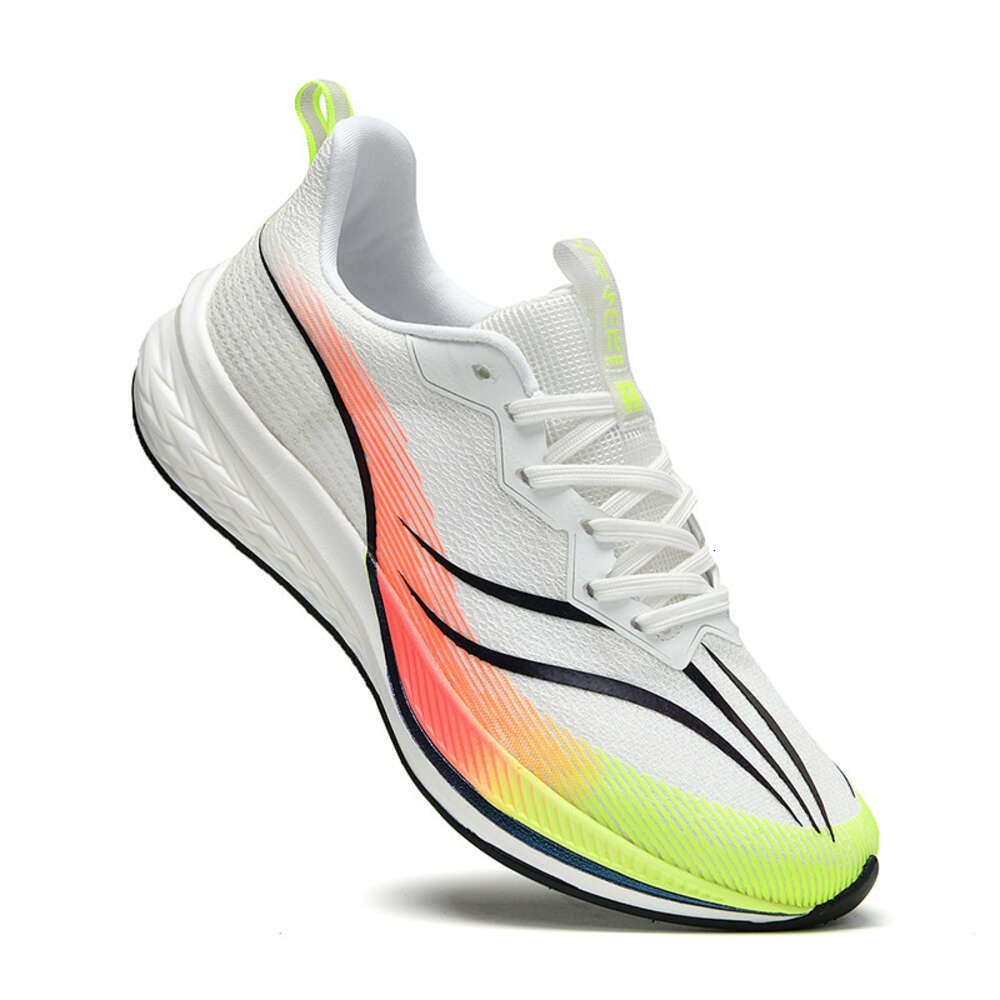 High quality fashionable casual sports high elasticity shock absorption PU outsole comfortable men's running shoes