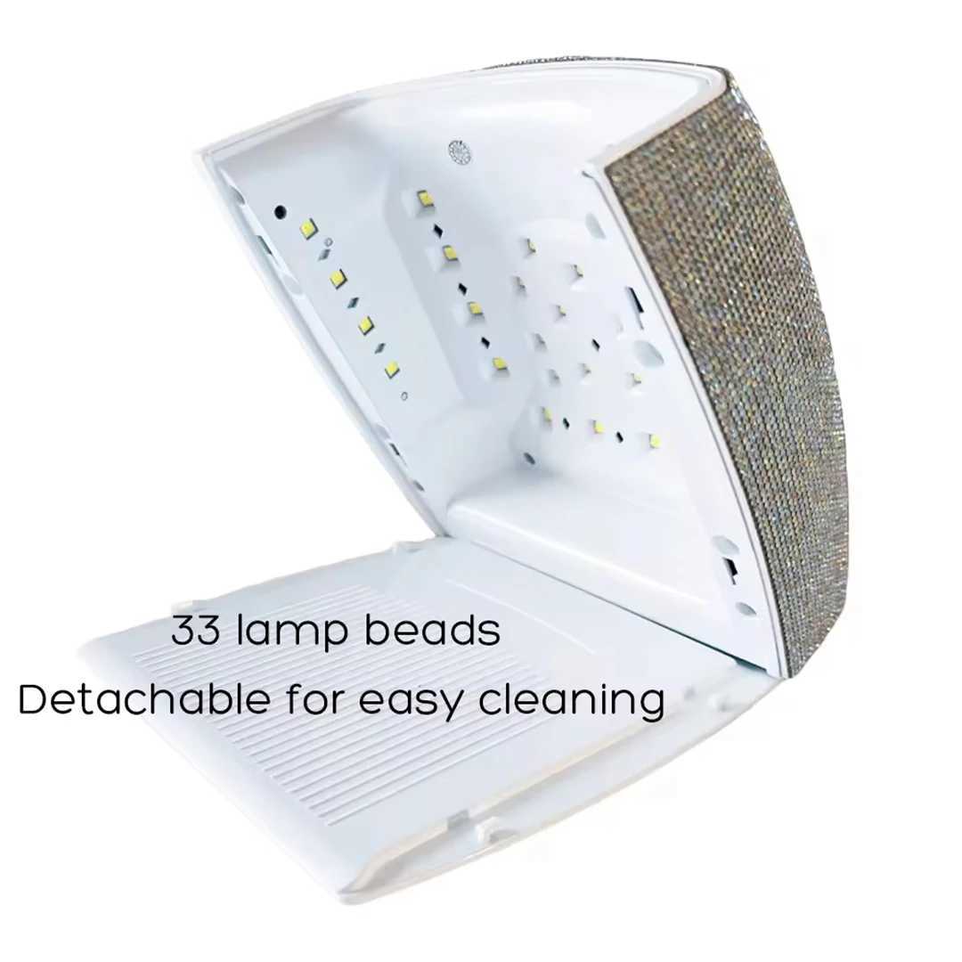 Nail Dryers Rechargeable With Rhies Cordless Nail Dryer Foot Therapy Hine Lamp For Wireless UV LED Lights On Nails G240529