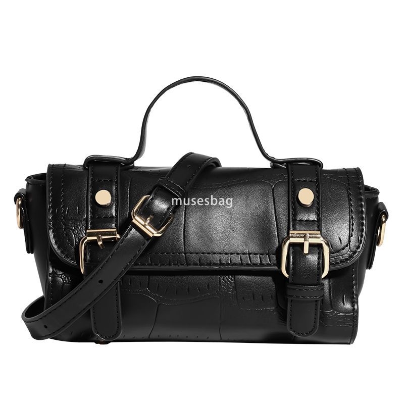 Fashionable retro cylindrical bag for women's new trendy and trendy style niche high-end texture versatile single shoulder crossbody Cambridge ba