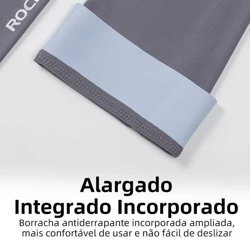 Protective Sleeves ROCKBROS Ice Fabric Running Camping Arm Warmers Basketball Sleeve Running Arm Sleeve Cycling Sleeves Summer Sports Safety Gear S246