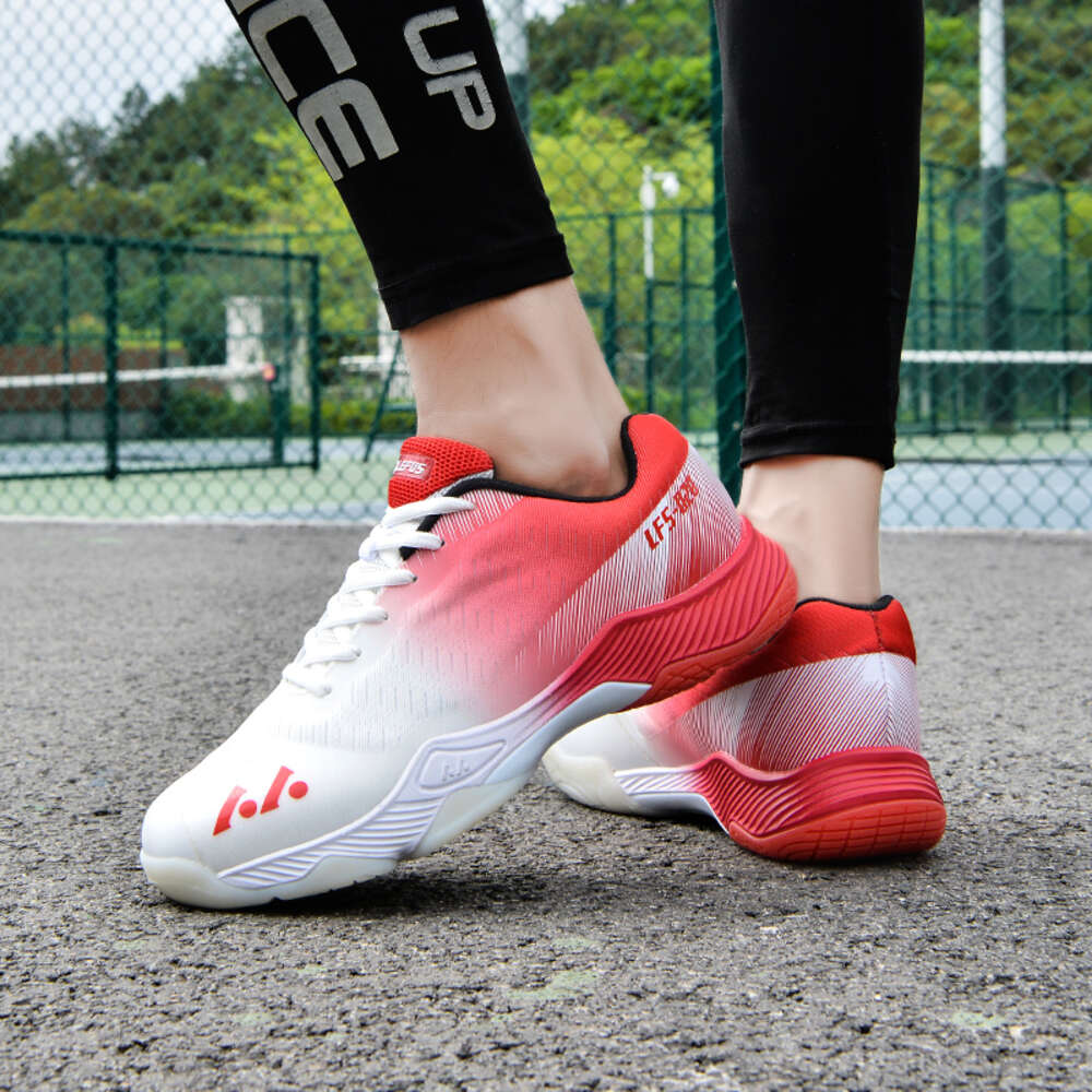 new design microfiber leather upper men's and women's sports tennis breathable non slip badminton shoes