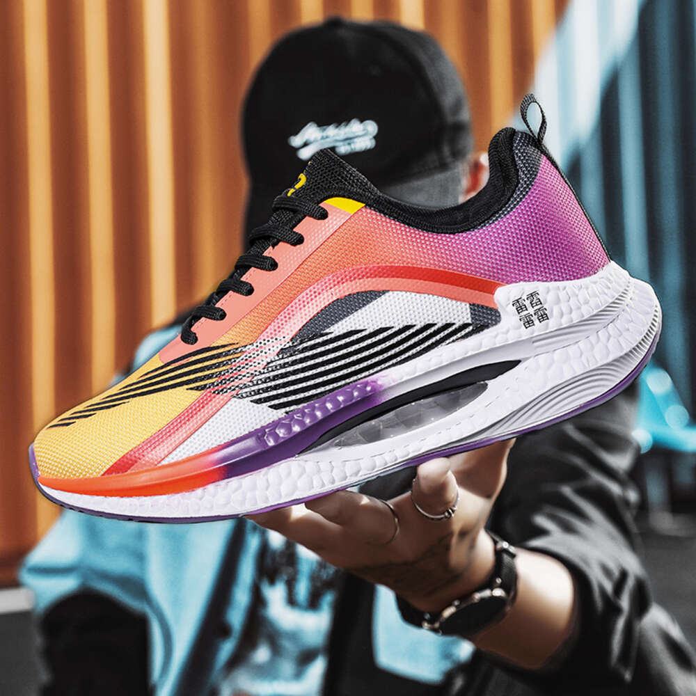 Factory wholesale shock absorption Air cushion sports walking breathable Lightweight mesh running shoes for man women