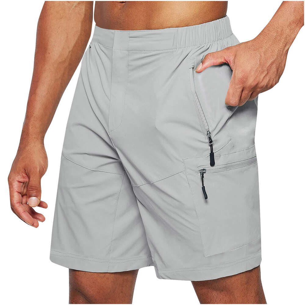 Summer Men Cargo Shorts Designer Casual Overall Short Pants Plus Size 4XL Workwear New Zipper Multi Pocket Mobile Short Trousers