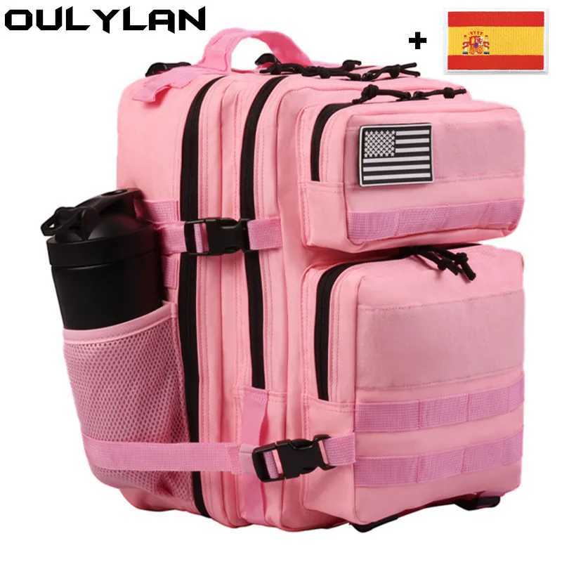 Outdoor Bags Oulylan 25L/45L Outdoor Camping Backpack Women Camouflage Tactical Travel Bag 900D Oxford Cloth Mountaineering Hiking Rucksac 246110