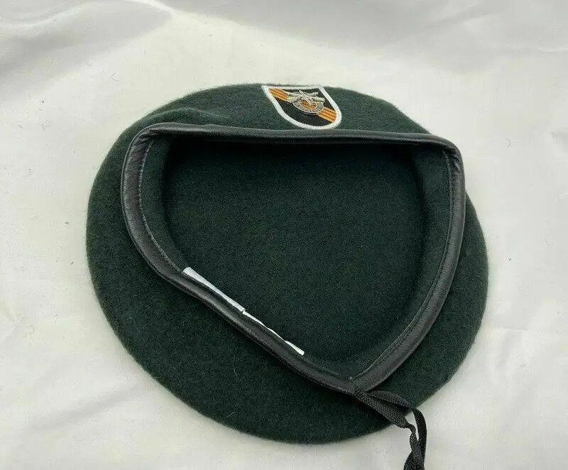 VIETNAM WAR US ARMY 5TH SPECIAL FORCES GROUP Blackish GREEN BERET MILITARY HAT WOOLEN CAP Military REPRO 240603bj