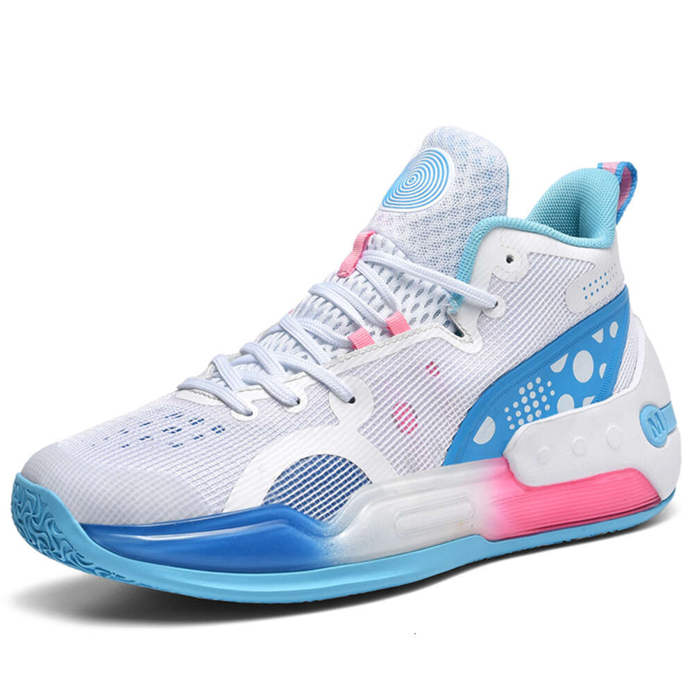 Factory latest design good quality solid sole sneaker high cut basketball shoes