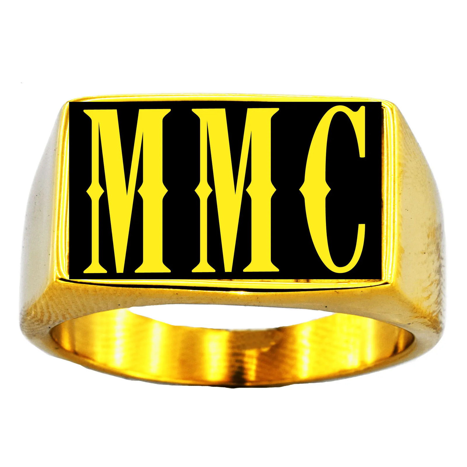 Customized 3 Letters Name Ring Personalized Initials Ring Monogram Gift 240530