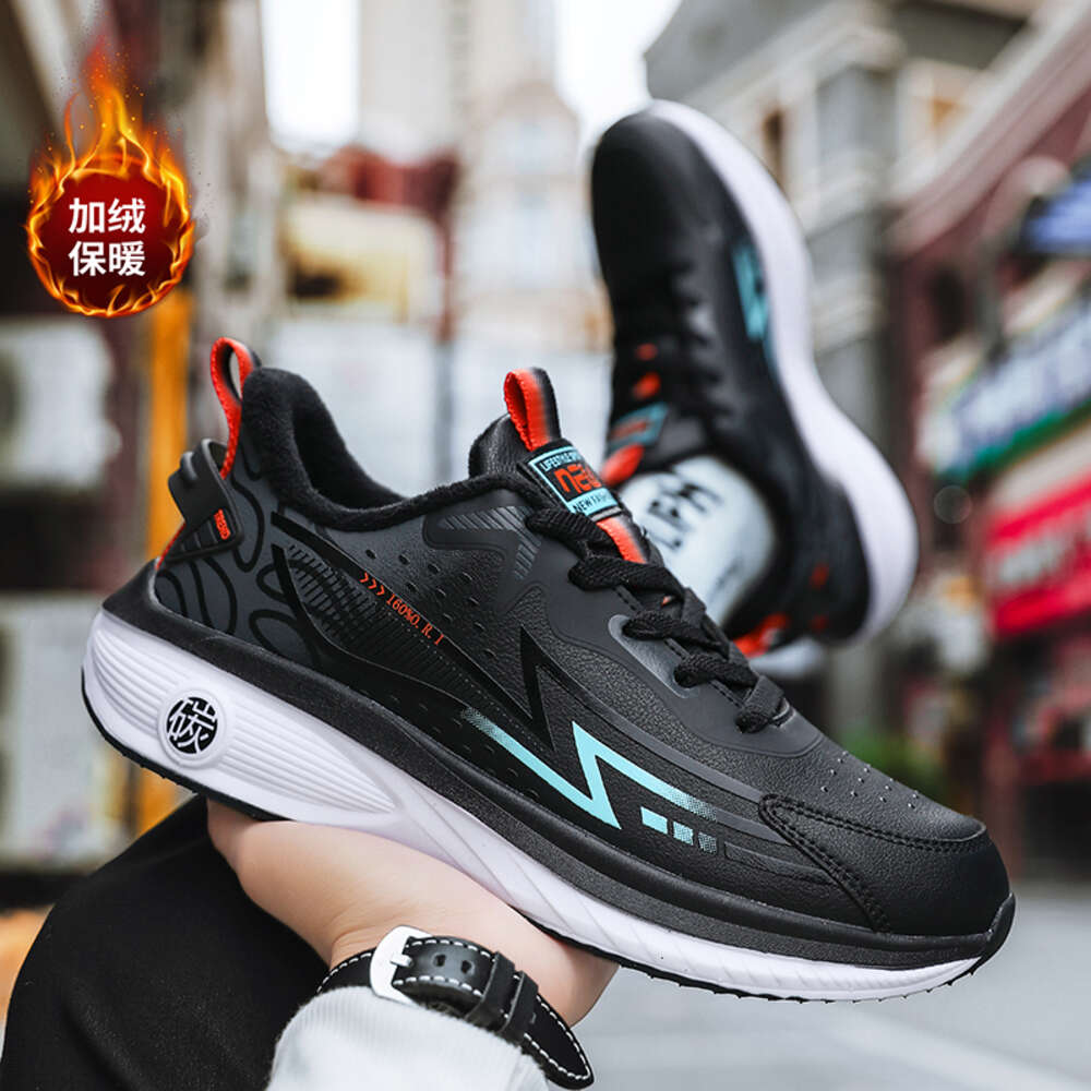Wholesale high quality men's winter Winter plush cushion breathable Lightweight sports running shoes